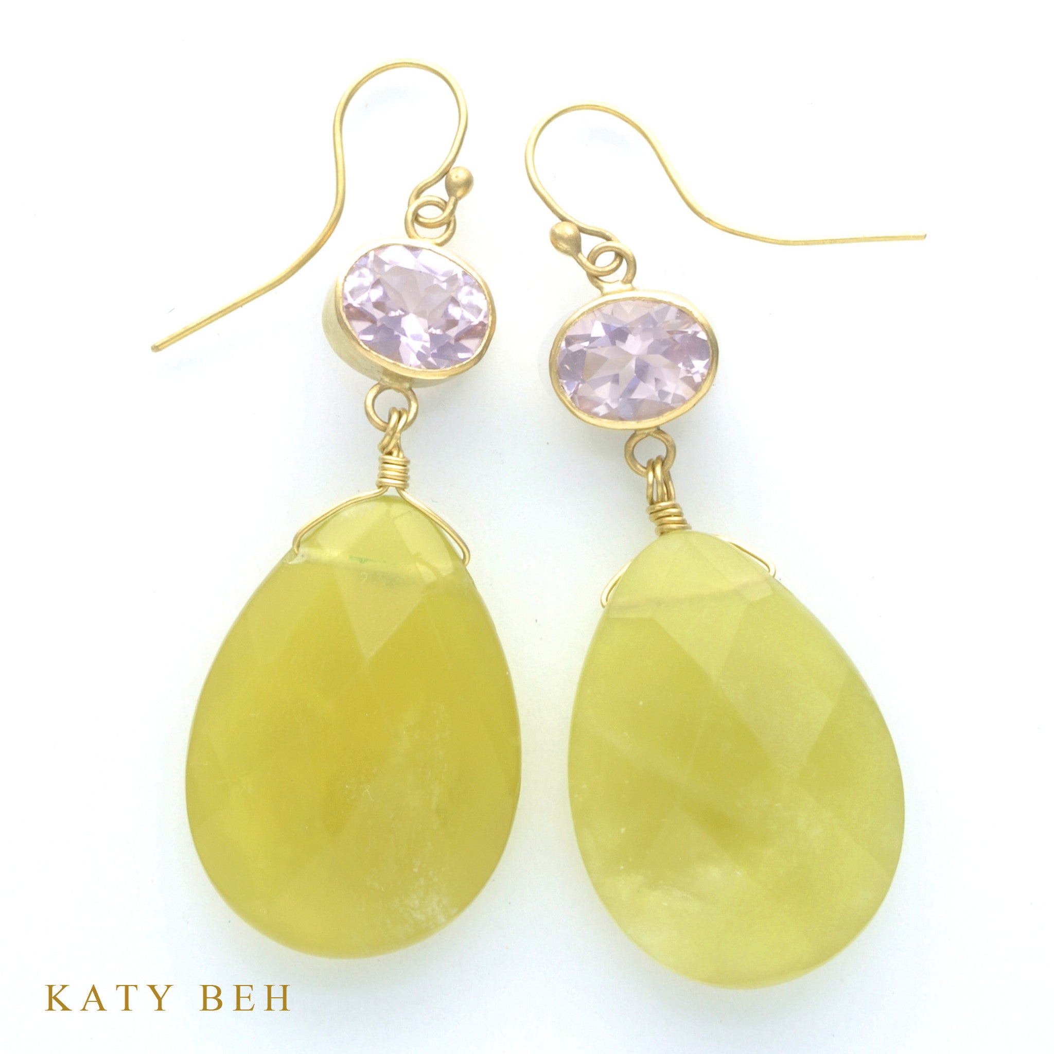 Earrings - Katy Beh 22k Gold Handmade Jewelry New Orleans