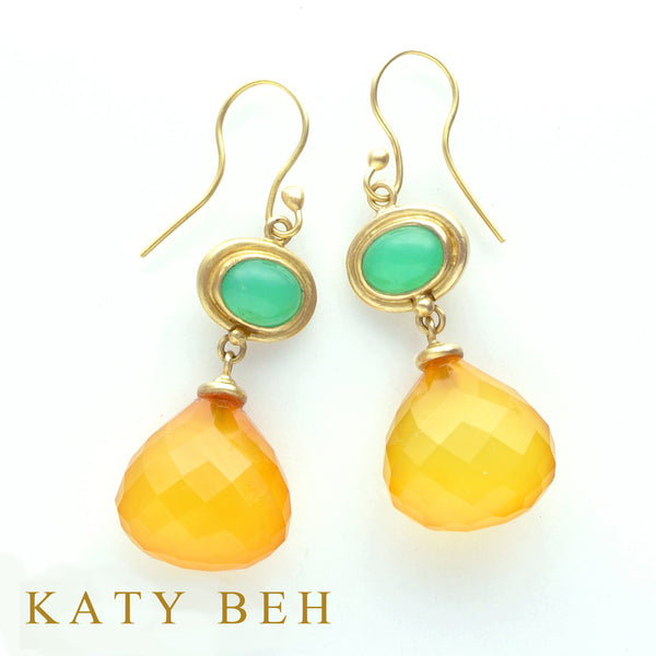 Earrings - Katy Beh 22k Gold Handmade Jewelry New Orleans