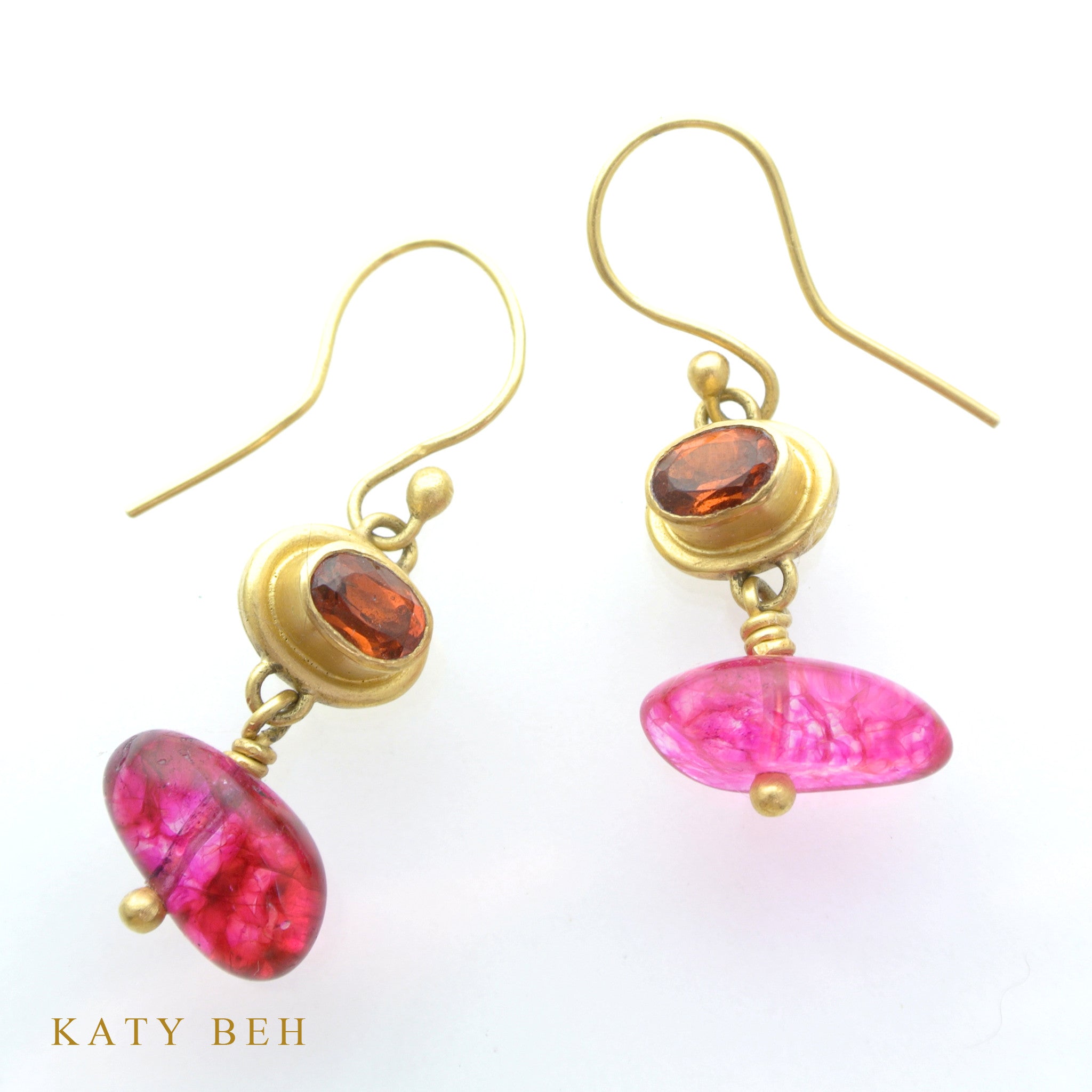 Earrings - Katy Beh 22k Gold Handmade Jewelry New Orleans