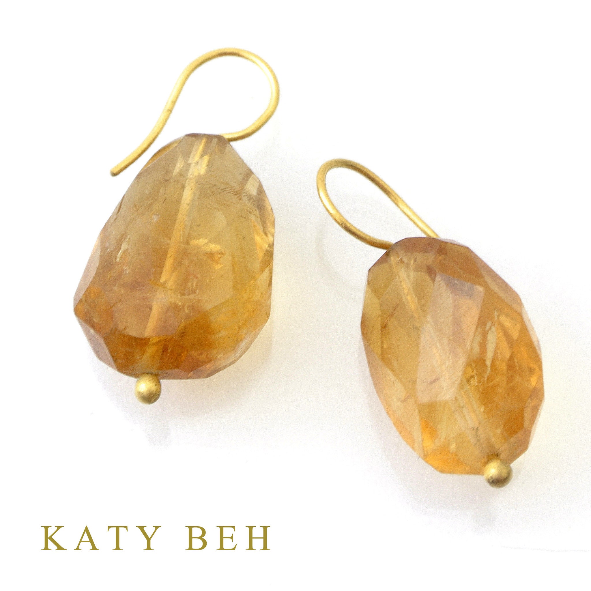 Earrings - Katy Beh 22k Gold Handmade Jewelry New Orleans
