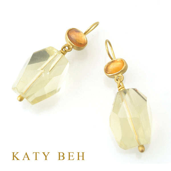 Earrings - Katy Beh 22k Gold Handmade Jewelry New Orleans