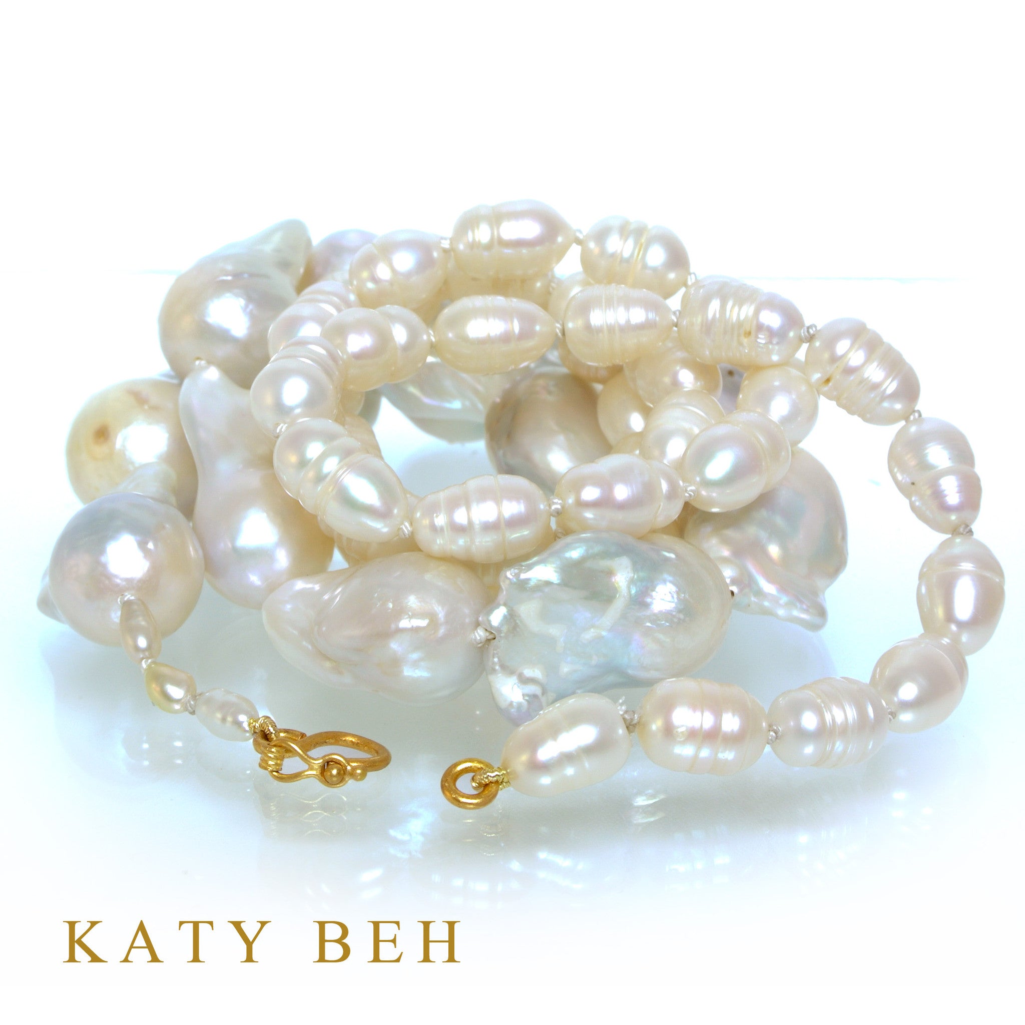 Necklaces - Katy Beh 22k Gold Handmade Jewelry New Orleans