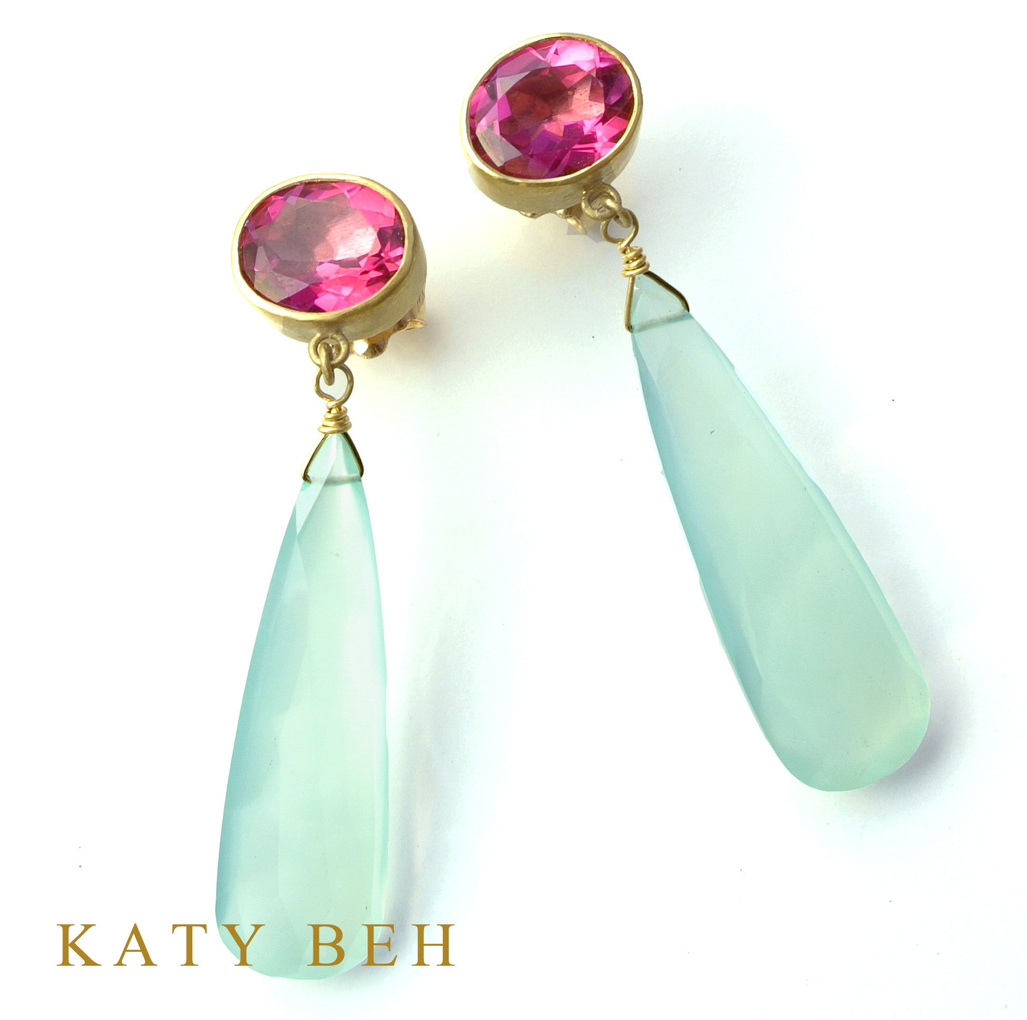 Earrings - Katy Beh 22k Gold Handmade Jewelry New Orleans
