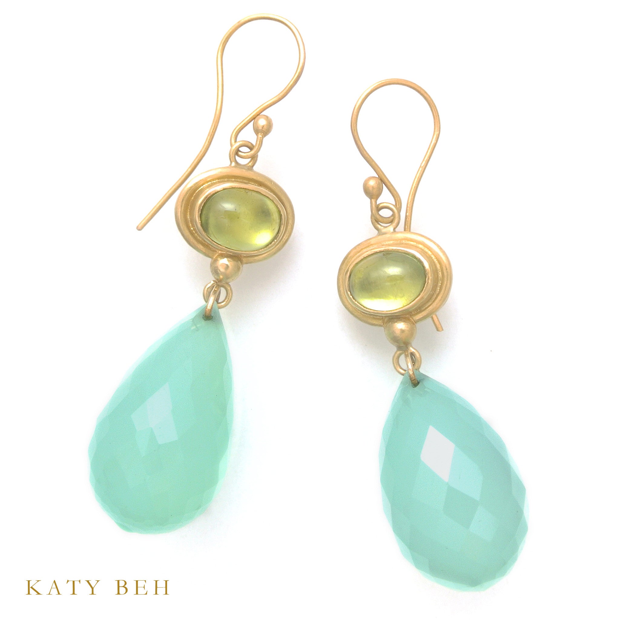 Earrings - Katy Beh 22k Gold Handmade Jewelry New Orleans