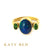 Danielle Blue Opal and Chrome Diopside Ring