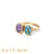 Danna Amethyst and Apatite Ring