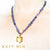 Dominique Yellow Aquamarine Pendant on Tanzanite Necklace