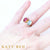 Ellis Pink Tourmaline and Aquamarine Ring