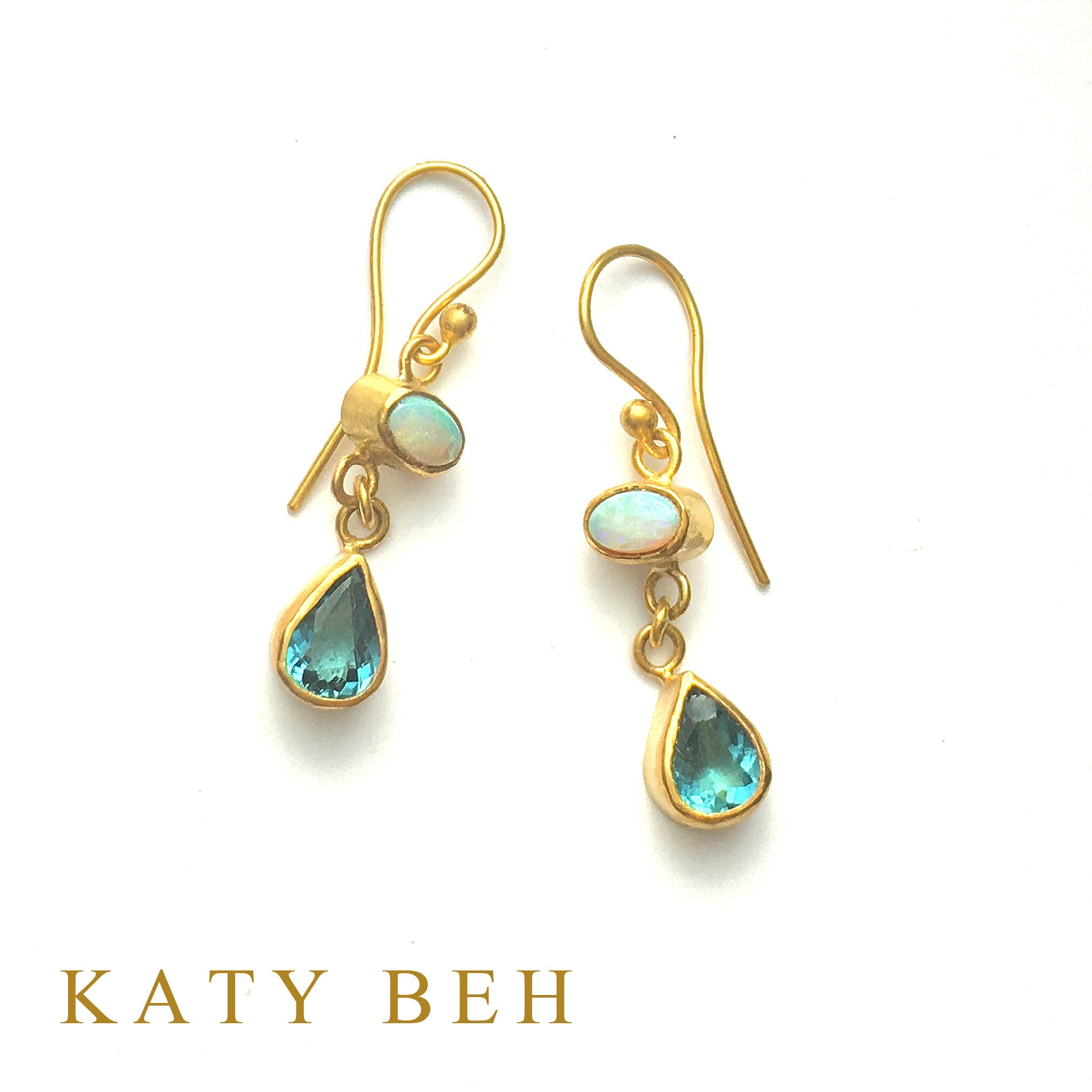 Erin Opal & Tourmaline Earrings