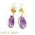 Fabi Apatite and Amethyst Earrings