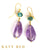 Fabi Apatite and Amethyst Earrings