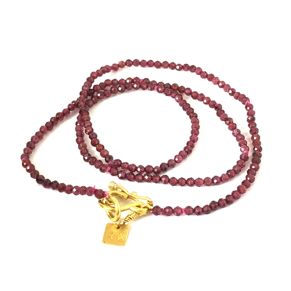 Gretl Rhodolite Garnet Necklace