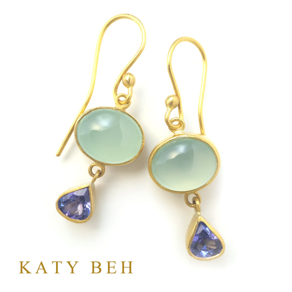 Earrings - Katy Beh 22k Gold Handmade Jewelry New Orleans