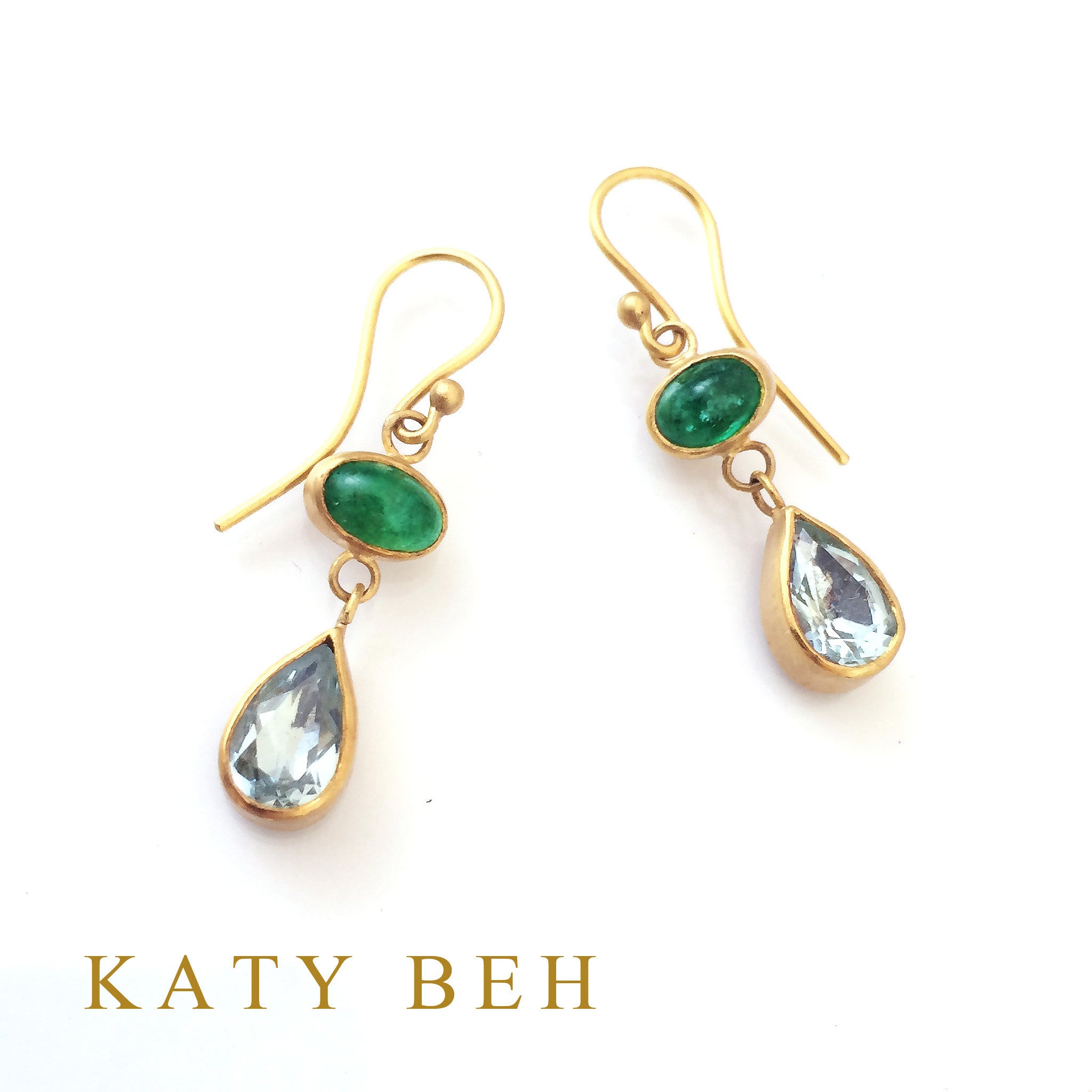 Earrings - Katy Beh 22k Gold Handmade Jewelry New Orleans