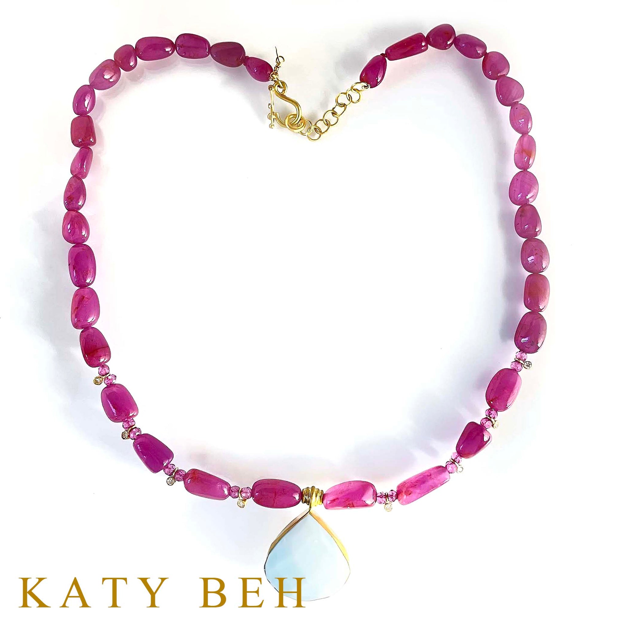 Katy Beh Jewelry 22k Gold and Gemstones Handmade in New Orleans