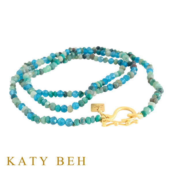 Kaitlyn Chrysocolla & Apatite Necklace