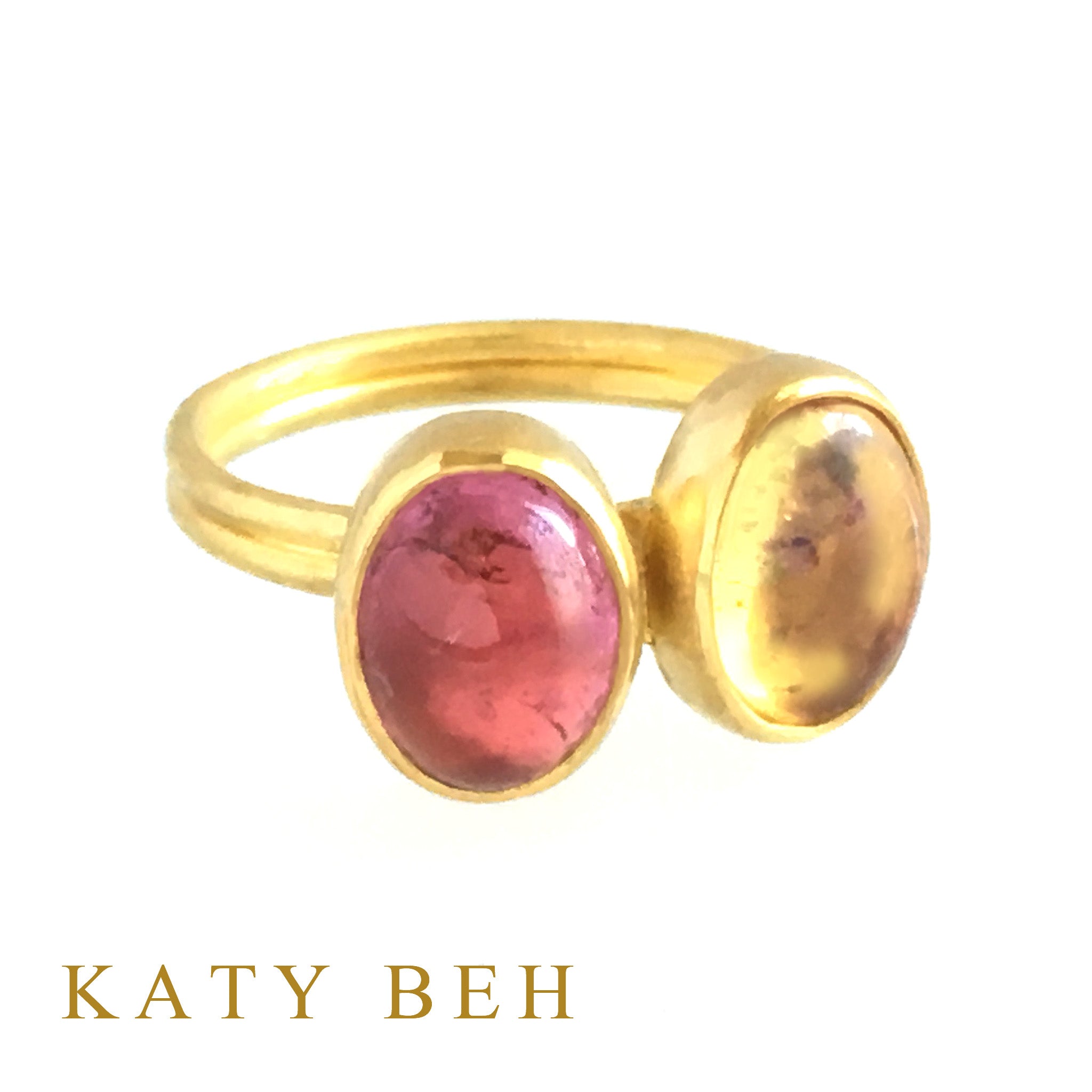 Kay Kay Welo Opal & Pink Tourmaline Ring