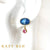 Chloe Blue Kyanite and Pink Sapphire Earrings