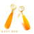 LE Moonstone and Orange Chalcedony Earrings