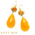 Lindsay Mexican Fire Opal and Orange Calcite Earrings