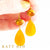 Lindsay Mexican Fire Opal and Orange Calcite Earrings
