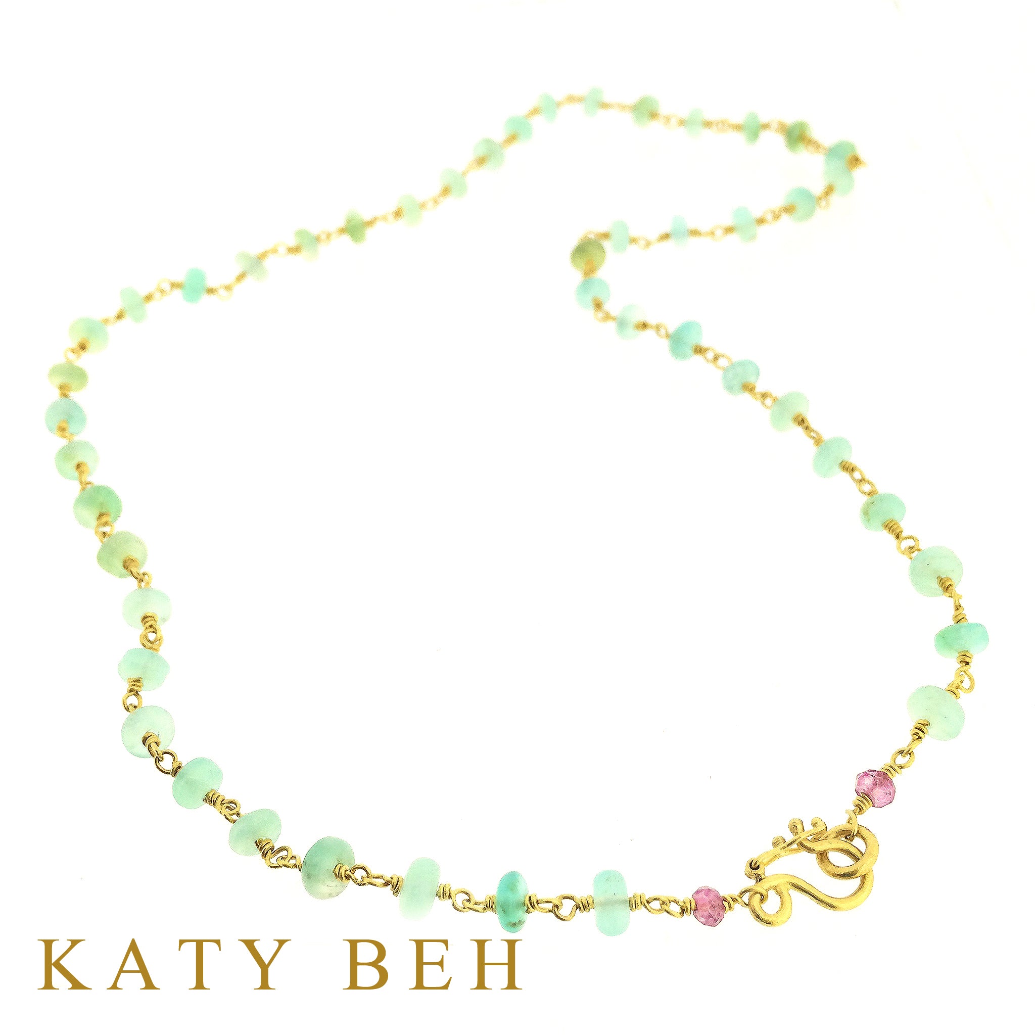 Lizzy Peruvian Opal Chain Necklace