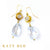 Melanie White Topaz & Clear Quartz Earrings