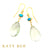 Mildred Turquoise and Mint Amethyst Earrings