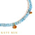 Millicent Blue Topaz and Orange Sapphire Necklace