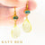 Monica Blue Topaz and Yellow Topaz Earrings