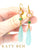 Niki Pink Opal, Emerald and Chalcedony Earrings