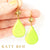 Odile Lemon-Lime Quartz and Natural Gaspeite Earrings