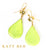 Odile Lemon-Lime Quartz and Natural Gaspeite Earrings