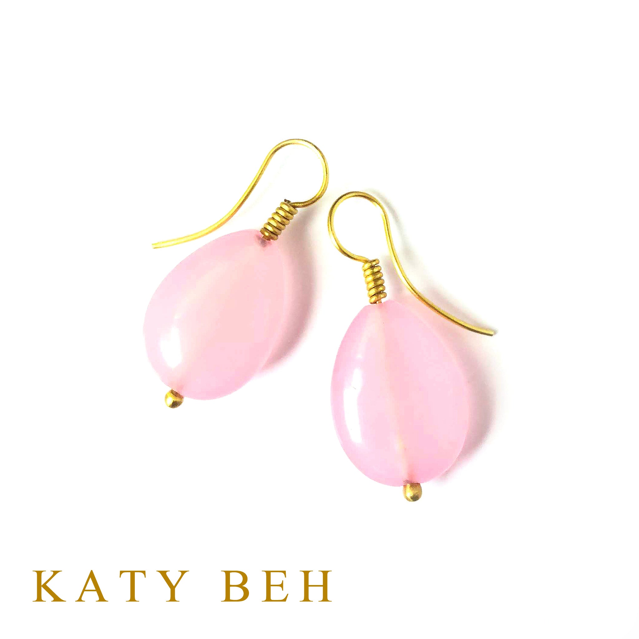 Patsy Pink Jade Earrings