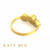 Piper Peridot, Yellow Beryl & Sapphire Ring