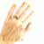 Piper Peridot, Yellow Beryl & Sapphire Ring