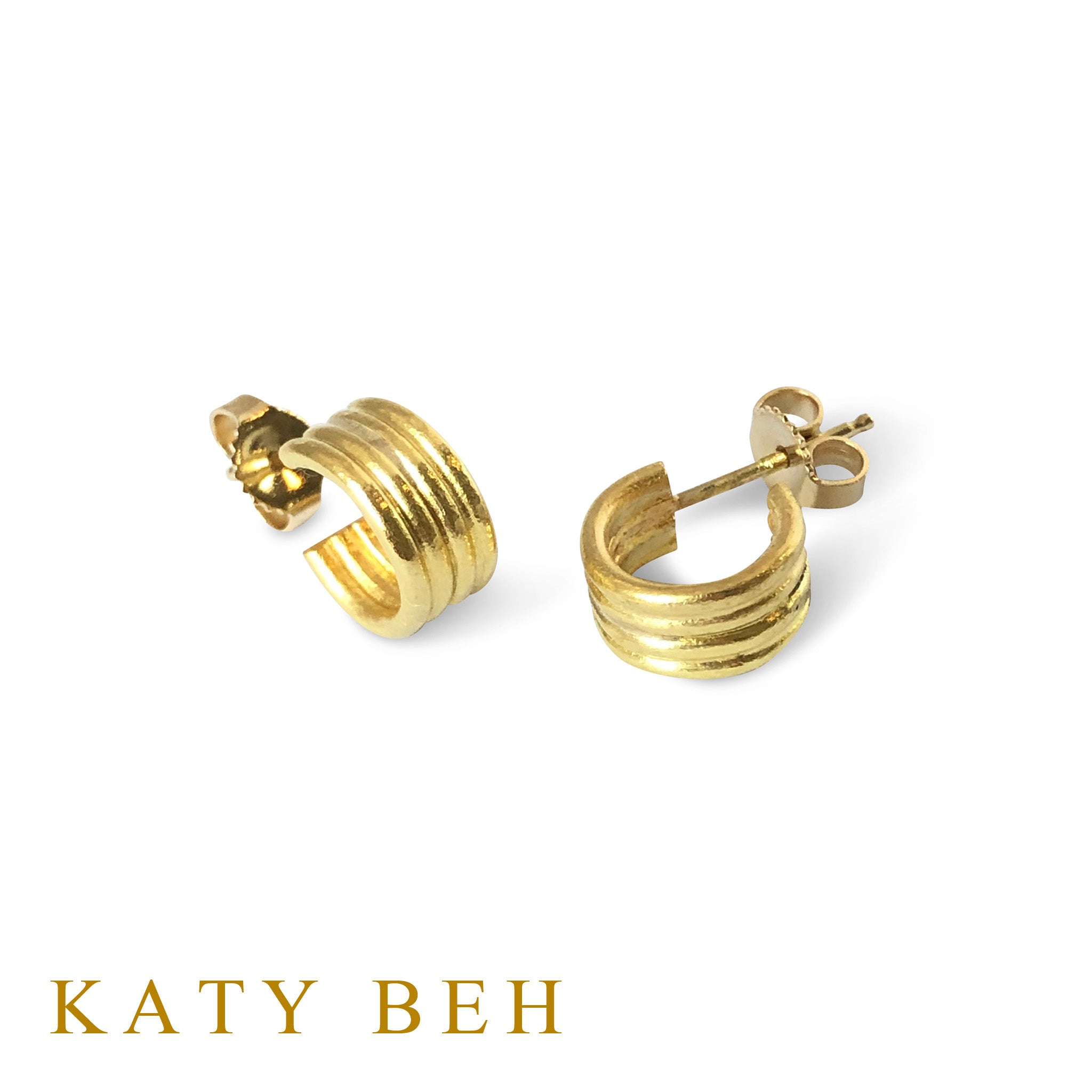 Quincy 22k Gold Hoop Earrings