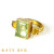 Remy Green Aquamarine and Yellow Sapphire Ring