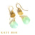 Selma Lemon Quartz and Mint Chalcedony Earrings