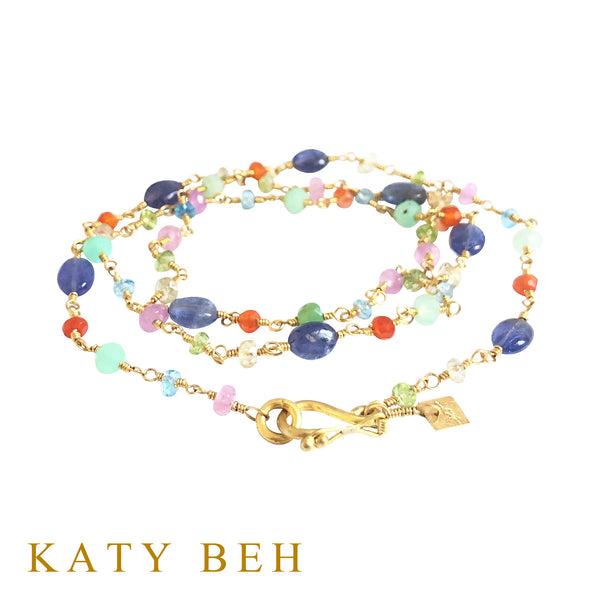 Thea Tanzanite and Fancy Mix Gemstone Necklace