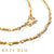 22k Yellow Gold Wrapped Link Chain Necklace