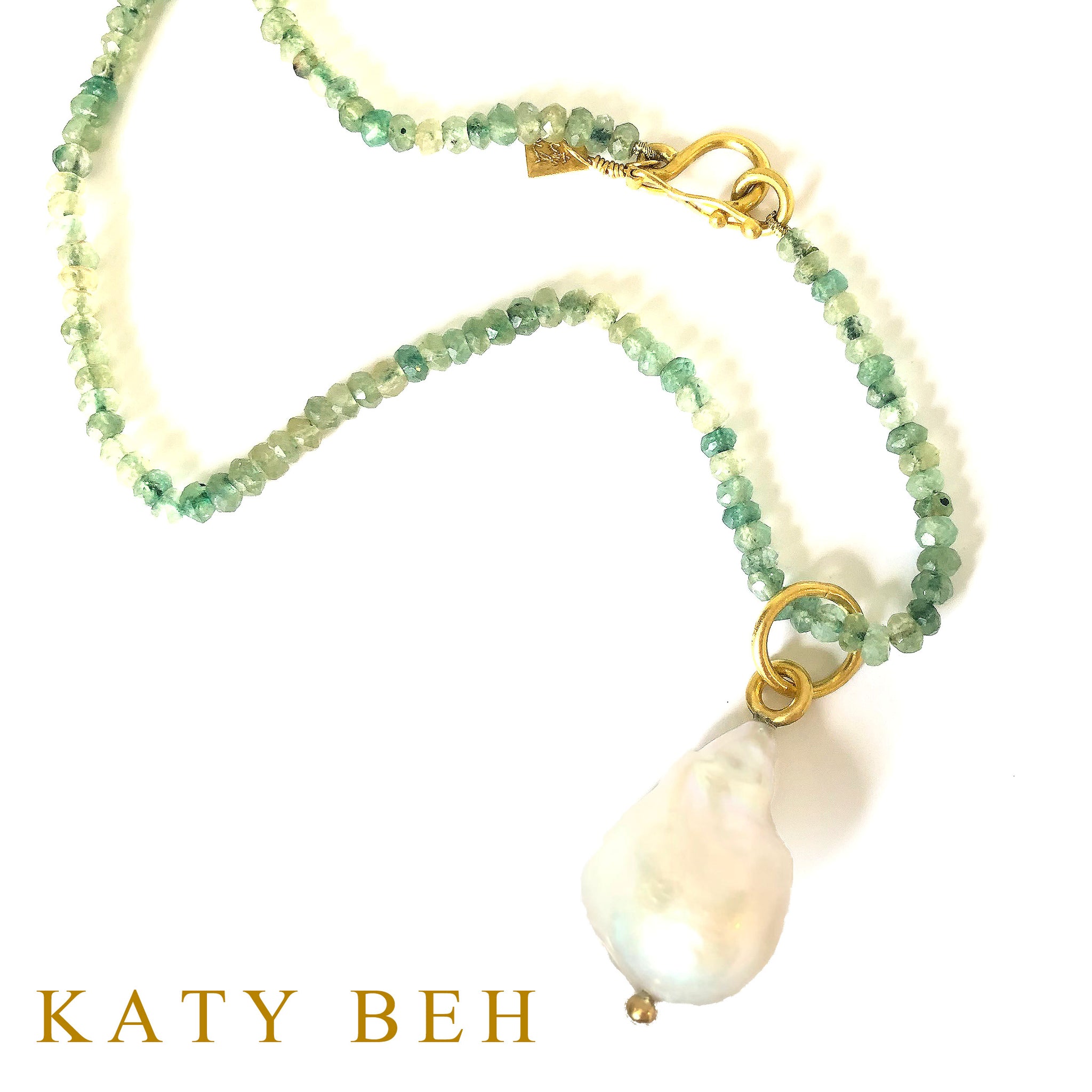 Wyla White Fireball Pearl Pendant