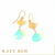 Jan Lemon Quartz and Peruvian Chalcedony Earrings